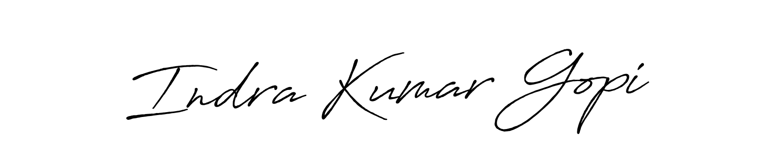 Make a short Indra Kumar Gopi signature style. Manage your documents anywhere anytime using Antro_Vectra_Bolder. Create and add eSignatures, submit forms, share and send files easily. Indra Kumar Gopi signature style 7 images and pictures png