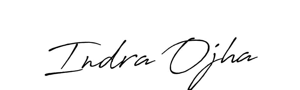 if you are searching for the best signature style for your name Indra Ojha. so please give up your signature search. here we have designed multiple signature styles  using Antro_Vectra_Bolder. Indra Ojha signature style 7 images and pictures png