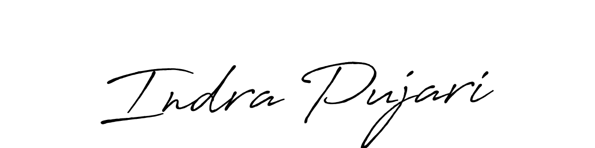 Similarly Antro_Vectra_Bolder is the best handwritten signature design. Signature creator online .You can use it as an online autograph creator for name Indra Pujari. Indra Pujari signature style 7 images and pictures png