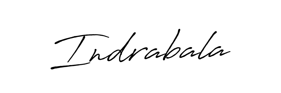 How to make Indrabala name signature. Use Antro_Vectra_Bolder style for creating short signs online. This is the latest handwritten sign. Indrabala signature style 7 images and pictures png