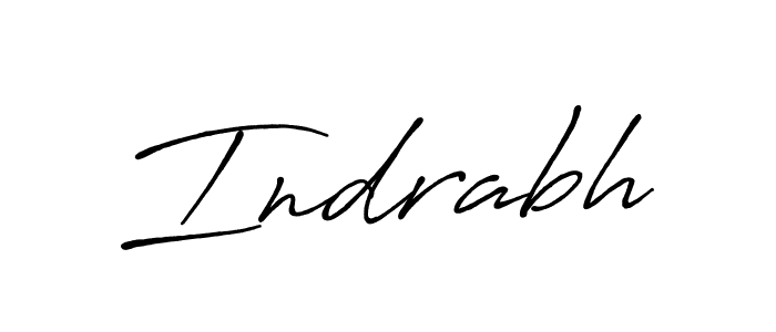 Use a signature maker to create a handwritten signature online. With this signature software, you can design (Antro_Vectra_Bolder) your own signature for name Indrabh. Indrabh signature style 7 images and pictures png