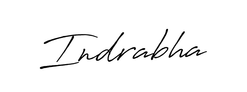 How to make Indrabha name signature. Use Antro_Vectra_Bolder style for creating short signs online. This is the latest handwritten sign. Indrabha signature style 7 images and pictures png