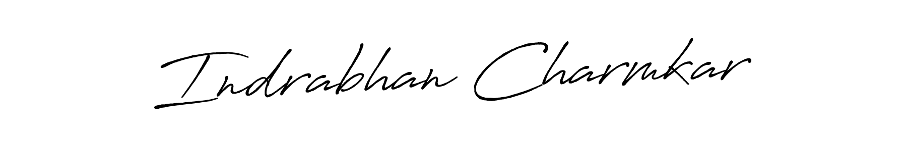 Make a beautiful signature design for name Indrabhan Charmkar. With this signature (Antro_Vectra_Bolder) style, you can create a handwritten signature for free. Indrabhan Charmkar signature style 7 images and pictures png