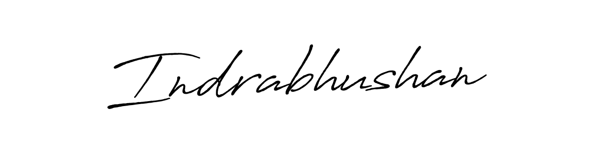 Design your own signature with our free online signature maker. With this signature software, you can create a handwritten (Antro_Vectra_Bolder) signature for name Indrabhushan. Indrabhushan signature style 7 images and pictures png