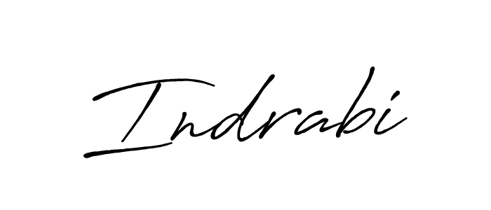 Design your own signature with our free online signature maker. With this signature software, you can create a handwritten (Antro_Vectra_Bolder) signature for name Indrabi. Indrabi signature style 7 images and pictures png