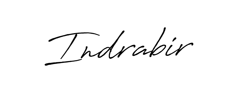 Create a beautiful signature design for name Indrabir. With this signature (Antro_Vectra_Bolder) fonts, you can make a handwritten signature for free. Indrabir signature style 7 images and pictures png