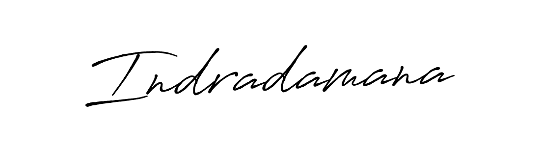 Create a beautiful signature design for name Indradamana. With this signature (Antro_Vectra_Bolder) fonts, you can make a handwritten signature for free. Indradamana signature style 7 images and pictures png