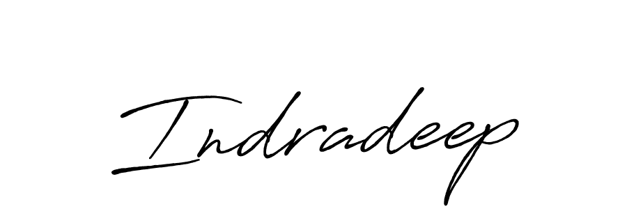 How to make Indradeep signature? Antro_Vectra_Bolder is a professional autograph style. Create handwritten signature for Indradeep name. Indradeep signature style 7 images and pictures png