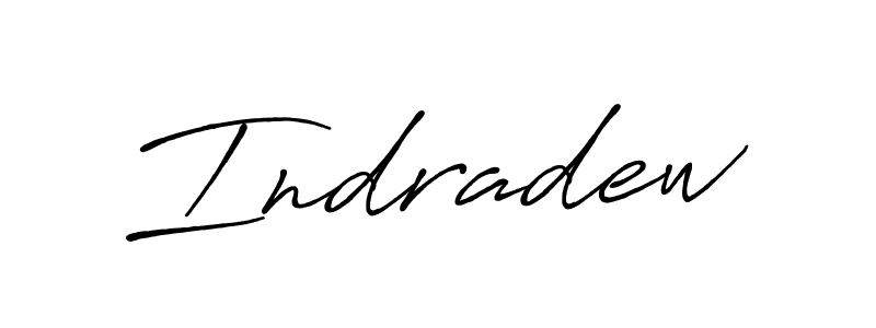 How to make Indradew name signature. Use Antro_Vectra_Bolder style for creating short signs online. This is the latest handwritten sign. Indradew signature style 7 images and pictures png