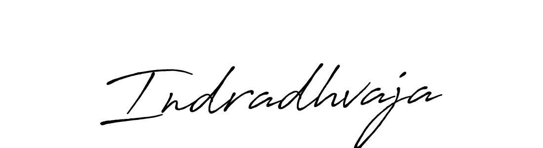 Use a signature maker to create a handwritten signature online. With this signature software, you can design (Antro_Vectra_Bolder) your own signature for name Indradhvaja. Indradhvaja signature style 7 images and pictures png