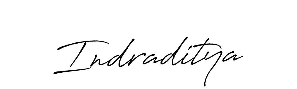 Create a beautiful signature design for name Indraditya. With this signature (Antro_Vectra_Bolder) fonts, you can make a handwritten signature for free. Indraditya signature style 7 images and pictures png