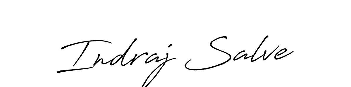 Use a signature maker to create a handwritten signature online. With this signature software, you can design (Antro_Vectra_Bolder) your own signature for name Indraj Salve. Indraj Salve signature style 7 images and pictures png