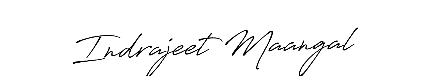 You should practise on your own different ways (Antro_Vectra_Bolder) to write your name (Indrajeet Maangal) in signature. don't let someone else do it for you. Indrajeet Maangal signature style 7 images and pictures png