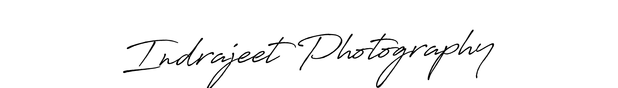 Make a beautiful signature design for name Indrajeet Photography. With this signature (Antro_Vectra_Bolder) style, you can create a handwritten signature for free. Indrajeet Photography signature style 7 images and pictures png