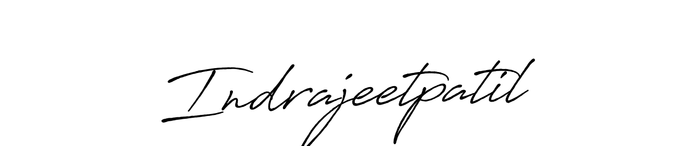 Make a beautiful signature design for name Indrajeetpatil. With this signature (Antro_Vectra_Bolder) style, you can create a handwritten signature for free. Indrajeetpatil signature style 7 images and pictures png