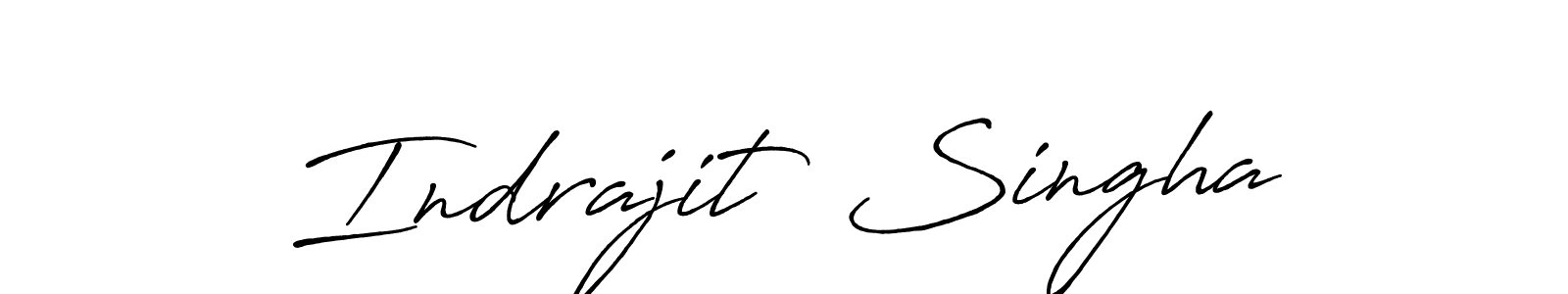 Indrajit  Singha stylish signature style. Best Handwritten Sign (Antro_Vectra_Bolder) for my name. Handwritten Signature Collection Ideas for my name Indrajit  Singha. Indrajit  Singha signature style 7 images and pictures png