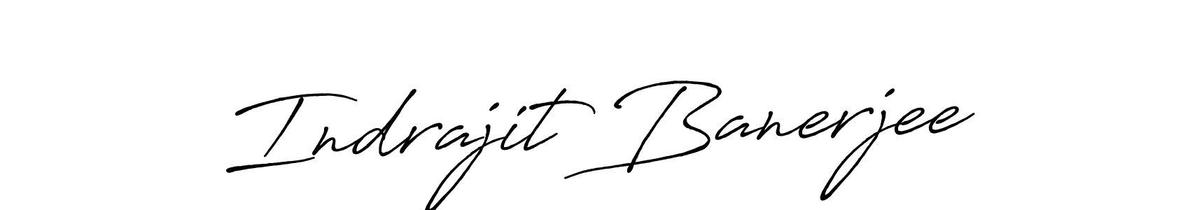 Antro_Vectra_Bolder is a professional signature style that is perfect for those who want to add a touch of class to their signature. It is also a great choice for those who want to make their signature more unique. Get Indrajit Banerjee name to fancy signature for free. Indrajit Banerjee signature style 7 images and pictures png
