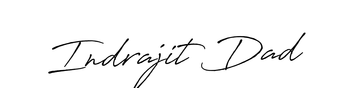 Make a beautiful signature design for name Indrajit Dad. With this signature (Antro_Vectra_Bolder) style, you can create a handwritten signature for free. Indrajit Dad signature style 7 images and pictures png