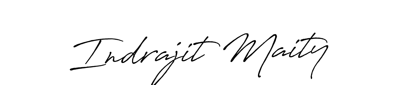 Make a beautiful signature design for name Indrajit Maity. With this signature (Antro_Vectra_Bolder) style, you can create a handwritten signature for free. Indrajit Maity signature style 7 images and pictures png