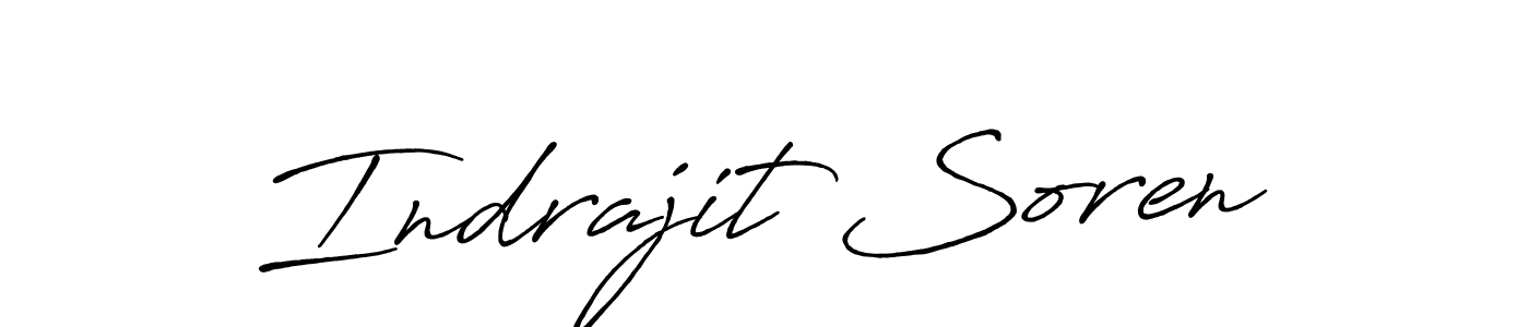 Also we have Indrajit Soren name is the best signature style. Create professional handwritten signature collection using Antro_Vectra_Bolder autograph style. Indrajit Soren signature style 7 images and pictures png