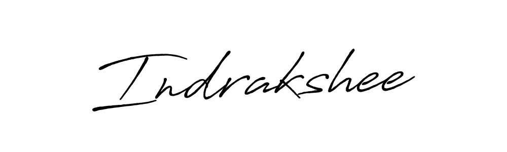 Make a beautiful signature design for name Indrakshee. With this signature (Antro_Vectra_Bolder) style, you can create a handwritten signature for free. Indrakshee signature style 7 images and pictures png