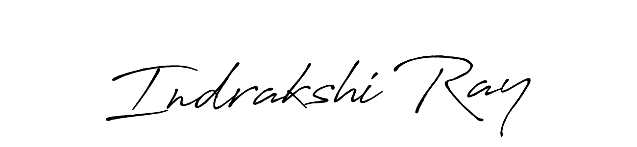 How to make Indrakshi Ray name signature. Use Antro_Vectra_Bolder style for creating short signs online. This is the latest handwritten sign. Indrakshi Ray signature style 7 images and pictures png