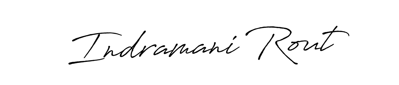 Antro_Vectra_Bolder is a professional signature style that is perfect for those who want to add a touch of class to their signature. It is also a great choice for those who want to make their signature more unique. Get Indramani Rout name to fancy signature for free. Indramani Rout signature style 7 images and pictures png