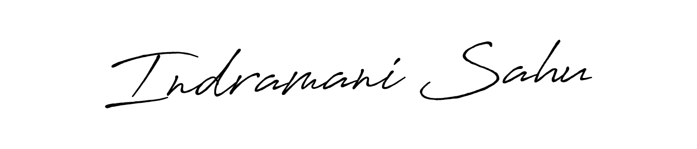 Design your own signature with our free online signature maker. With this signature software, you can create a handwritten (Antro_Vectra_Bolder) signature for name Indramani Sahu. Indramani Sahu signature style 7 images and pictures png
