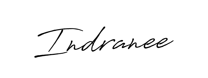Make a beautiful signature design for name Indranee. With this signature (Antro_Vectra_Bolder) style, you can create a handwritten signature for free. Indranee signature style 7 images and pictures png