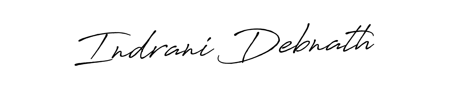 Also You can easily find your signature by using the search form. We will create Indrani Debnath name handwritten signature images for you free of cost using Antro_Vectra_Bolder sign style. Indrani Debnath signature style 7 images and pictures png