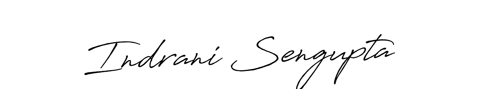 Use a signature maker to create a handwritten signature online. With this signature software, you can design (Antro_Vectra_Bolder) your own signature for name Indrani Sengupta. Indrani Sengupta signature style 7 images and pictures png