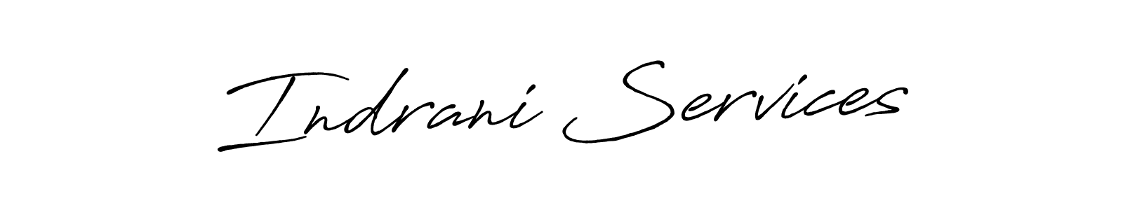 Make a beautiful signature design for name Indrani Services. Use this online signature maker to create a handwritten signature for free. Indrani Services signature style 7 images and pictures png