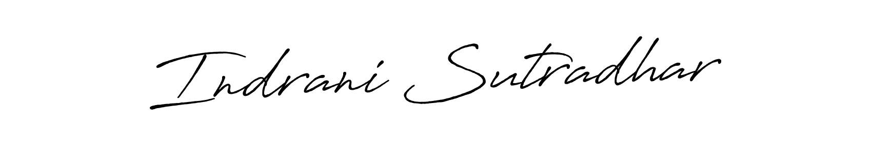 Indrani Sutradhar stylish signature style. Best Handwritten Sign (Antro_Vectra_Bolder) for my name. Handwritten Signature Collection Ideas for my name Indrani Sutradhar. Indrani Sutradhar signature style 7 images and pictures png