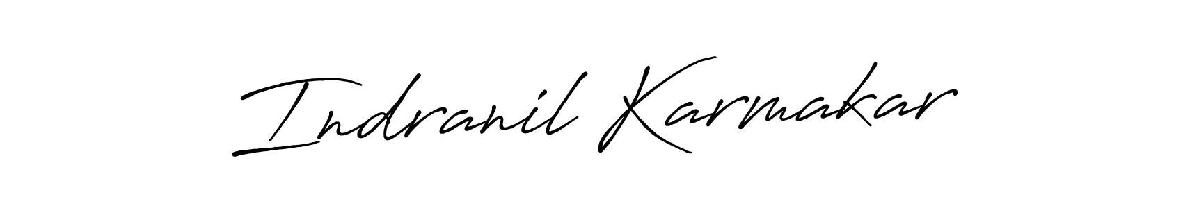 Design your own signature with our free online signature maker. With this signature software, you can create a handwritten (Antro_Vectra_Bolder) signature for name Indranil Karmakar. Indranil Karmakar signature style 7 images and pictures png