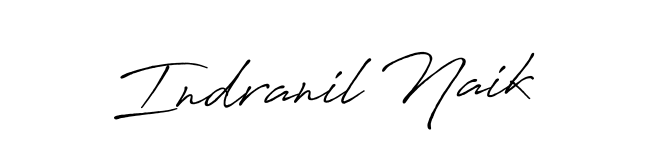 Design your own signature with our free online signature maker. With this signature software, you can create a handwritten (Antro_Vectra_Bolder) signature for name Indranil Naik. Indranil Naik signature style 7 images and pictures png