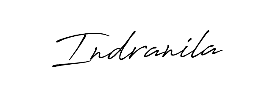 Make a beautiful signature design for name Indranila. With this signature (Antro_Vectra_Bolder) style, you can create a handwritten signature for free. Indranila signature style 7 images and pictures png