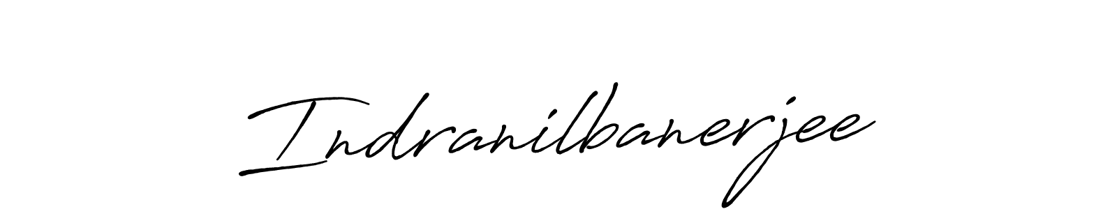 Use a signature maker to create a handwritten signature online. With this signature software, you can design (Antro_Vectra_Bolder) your own signature for name Indranilbanerjee. Indranilbanerjee signature style 7 images and pictures png