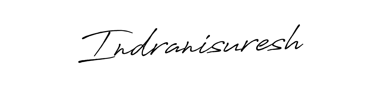 How to make Indranisuresh name signature. Use Antro_Vectra_Bolder style for creating short signs online. This is the latest handwritten sign. Indranisuresh signature style 7 images and pictures png