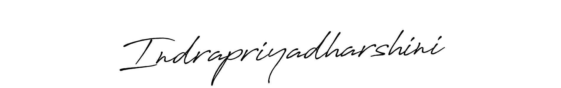 Use a signature maker to create a handwritten signature online. With this signature software, you can design (Antro_Vectra_Bolder) your own signature for name Indrapriyadharshini. Indrapriyadharshini signature style 7 images and pictures png