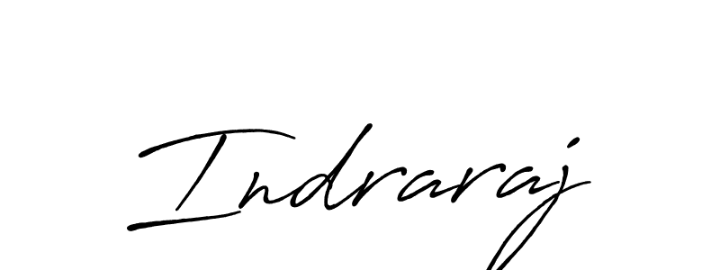 Use a signature maker to create a handwritten signature online. With this signature software, you can design (Antro_Vectra_Bolder) your own signature for name Indraraj. Indraraj signature style 7 images and pictures png