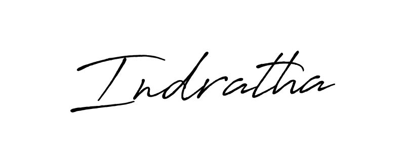 How to make Indratha name signature. Use Antro_Vectra_Bolder style for creating short signs online. This is the latest handwritten sign. Indratha signature style 7 images and pictures png