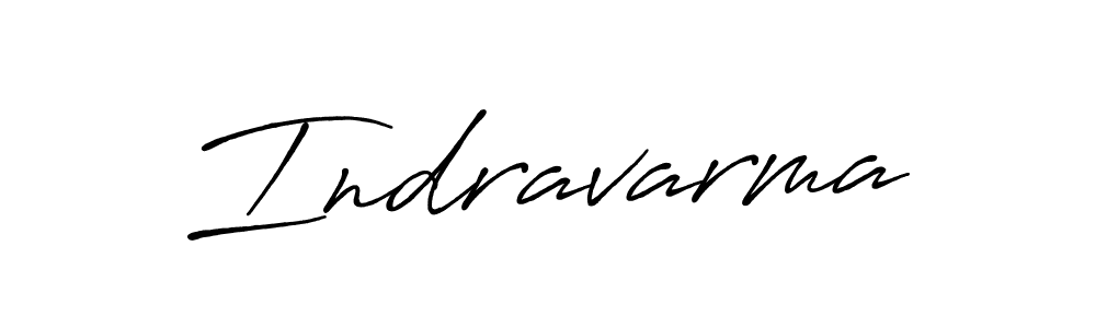 Make a beautiful signature design for name Indravarma. With this signature (Antro_Vectra_Bolder) style, you can create a handwritten signature for free. Indravarma signature style 7 images and pictures png