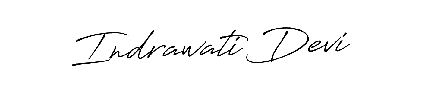 Use a signature maker to create a handwritten signature online. With this signature software, you can design (Antro_Vectra_Bolder) your own signature for name Indrawati Devi. Indrawati Devi signature style 7 images and pictures png