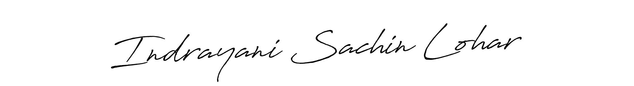 Create a beautiful signature design for name Indrayani Sachin Lohar. With this signature (Antro_Vectra_Bolder) fonts, you can make a handwritten signature for free. Indrayani Sachin Lohar signature style 7 images and pictures png