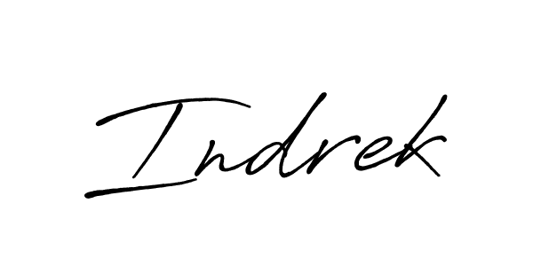 Create a beautiful signature design for name Indrek. With this signature (Antro_Vectra_Bolder) fonts, you can make a handwritten signature for free. Indrek signature style 7 images and pictures png