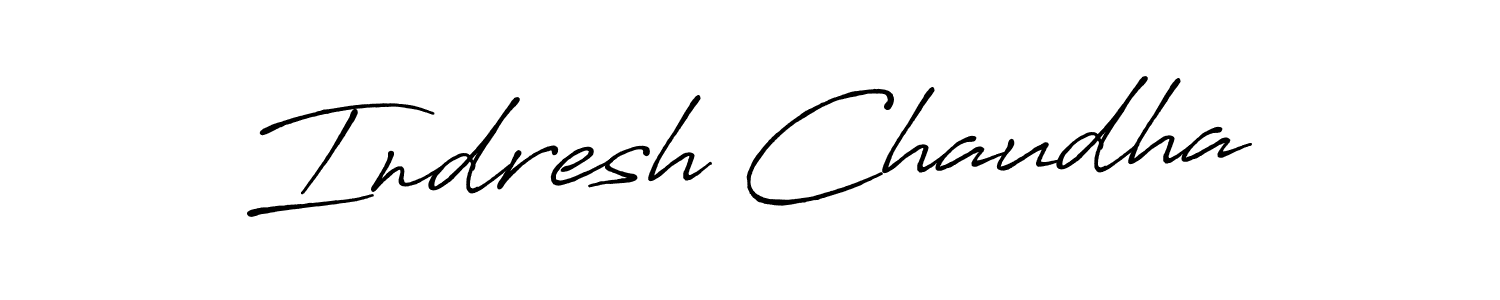 Make a beautiful signature design for name Indresh Chaudha. Use this online signature maker to create a handwritten signature for free. Indresh Chaudha signature style 7 images and pictures png