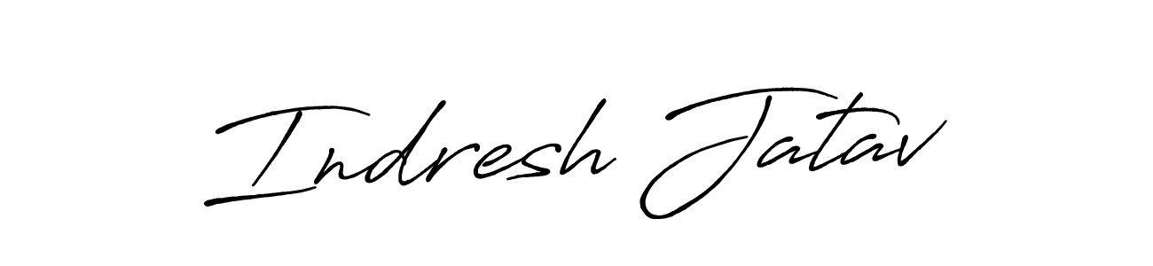 Use a signature maker to create a handwritten signature online. With this signature software, you can design (Antro_Vectra_Bolder) your own signature for name Indresh Jatav. Indresh Jatav signature style 7 images and pictures png