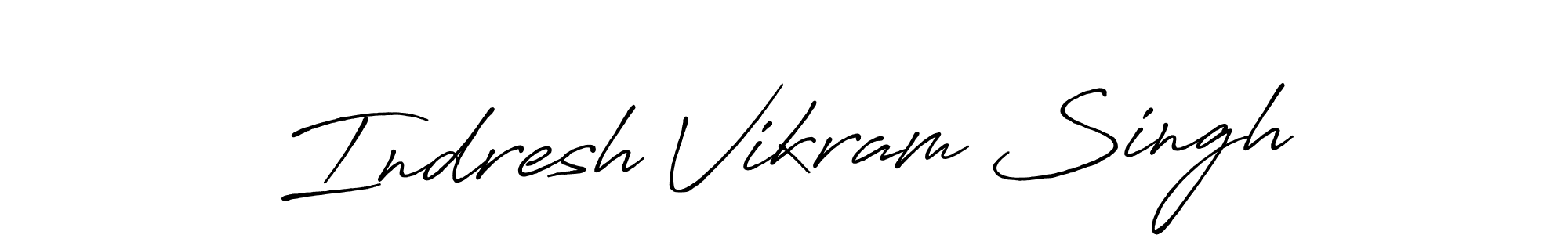 Design your own signature with our free online signature maker. With this signature software, you can create a handwritten (Antro_Vectra_Bolder) signature for name Indresh Vikram Singh. Indresh Vikram Singh signature style 7 images and pictures png