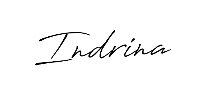 Design your own signature with our free online signature maker. With this signature software, you can create a handwritten (Antro_Vectra_Bolder) signature for name Indrina. Indrina signature style 7 images and pictures png