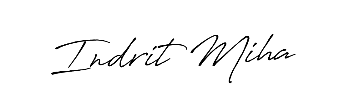 The best way (Antro_Vectra_Bolder) to make a short signature is to pick only two or three words in your name. The name Indrit Miha include a total of six letters. For converting this name. Indrit Miha signature style 7 images and pictures png